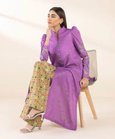 2 Piece - Embroidered Zari Lawn Suit