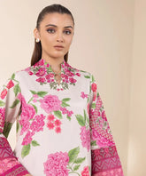 2 Piece - Embroidered Silk Suit