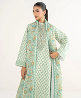 2 Piece - Embroidered Cotton Suit