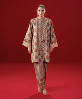 2 Piece - Embroidered Khaddar Suit