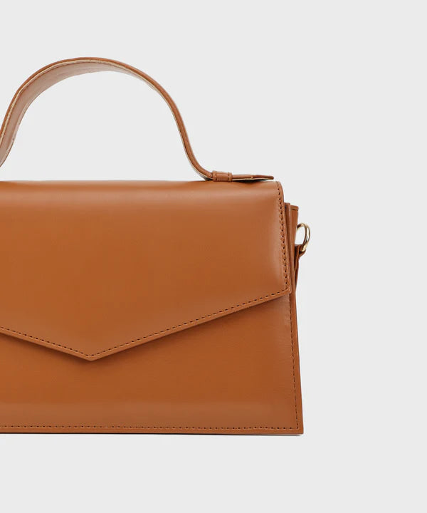 Tan Top Handle Bag