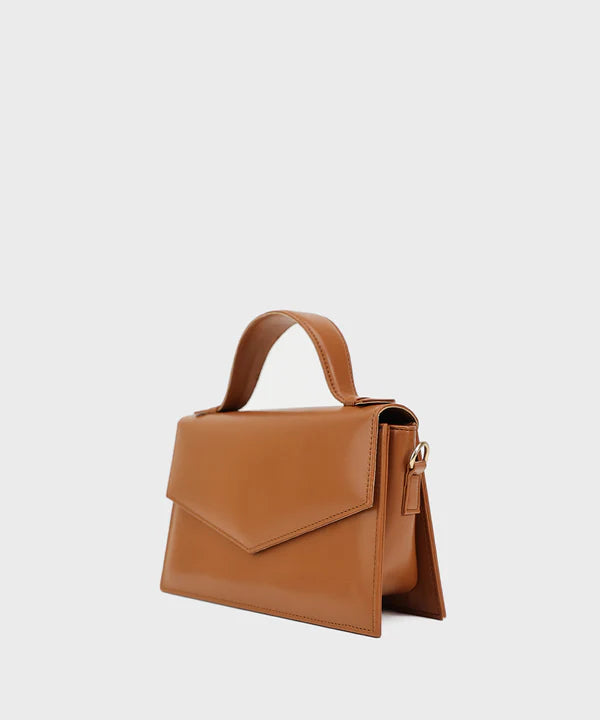 Tan Top Handle Bag