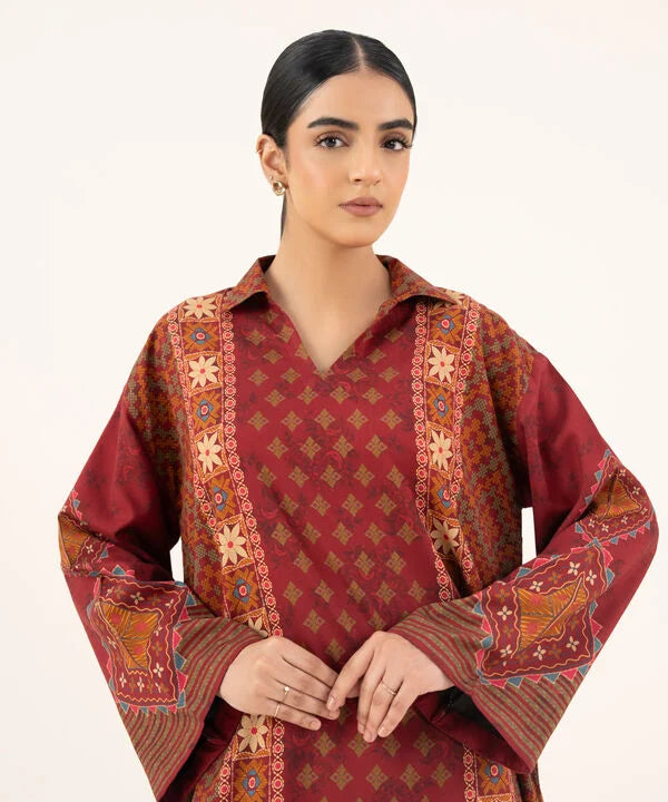 2 Piece - Printed Viscose Khaddar Suit